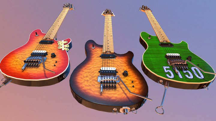 PEAVEY EVH WOLFGANG SUSTAINER GUITARS 3D Model