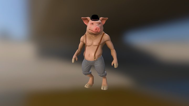 Mr. Pig 3D Model