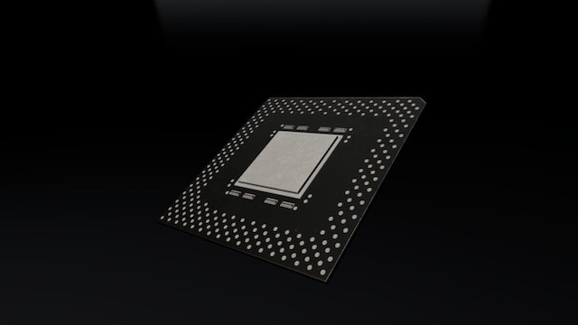 Intel Pentium w/ MMX tech 3D Model