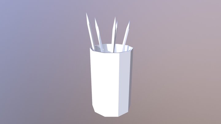 Pencil Jar 3D Model