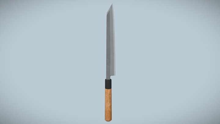 Japanese Knife 3D Model