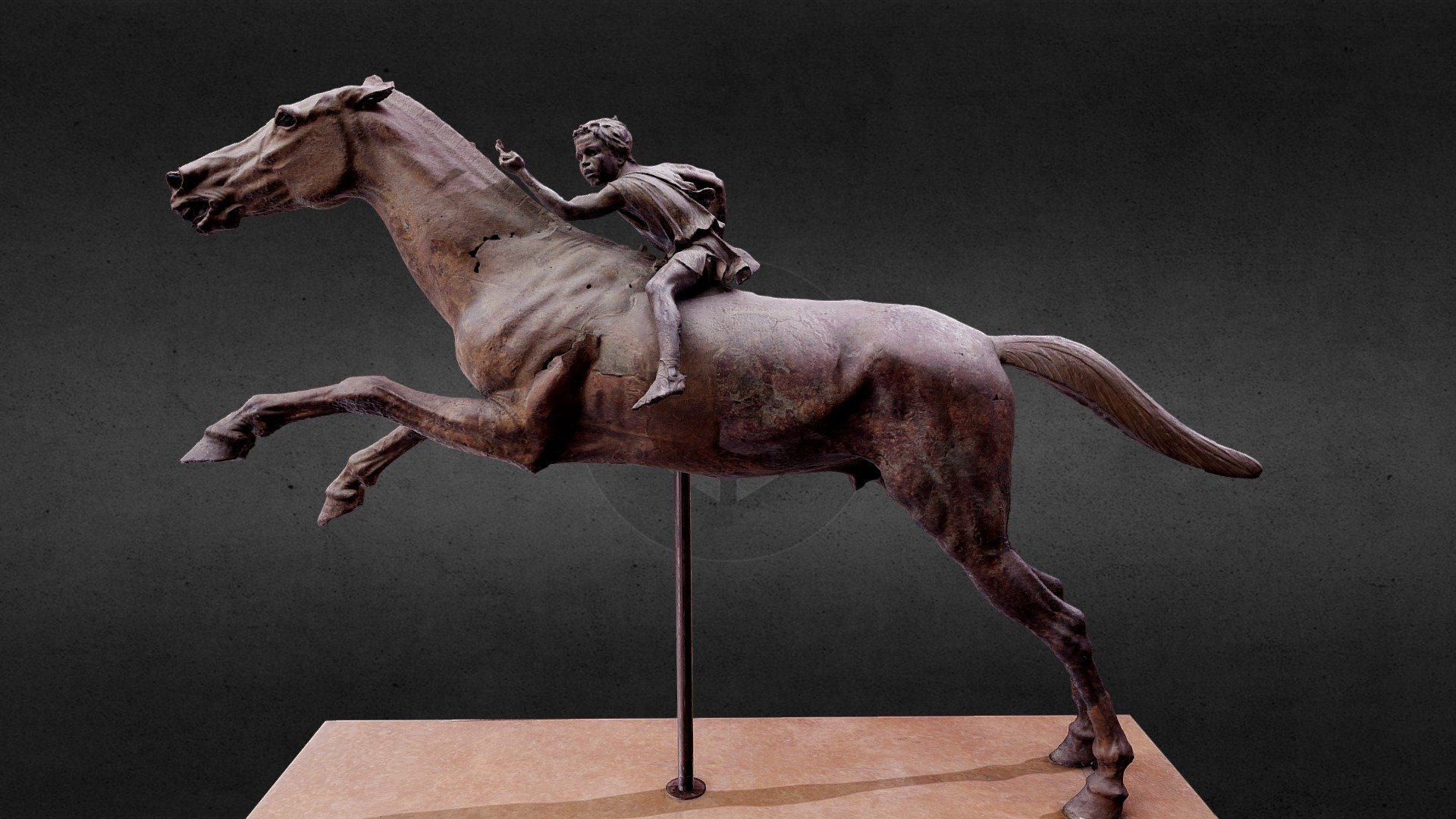 The Jockey of Artemision — Sketchfab embed 3D viewer
