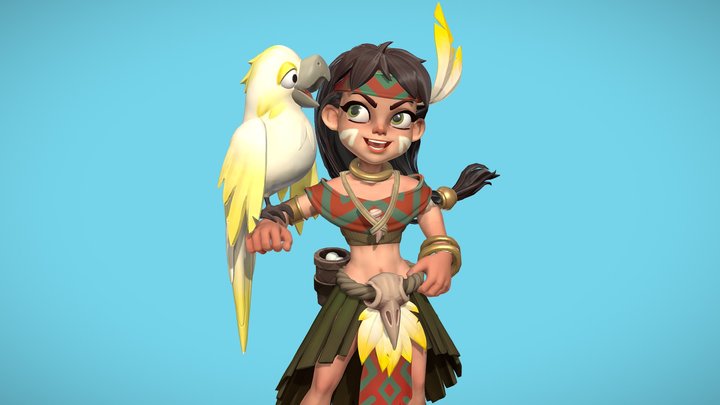 Parrot's Trainer 3D Model