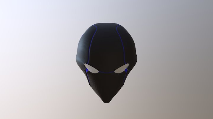 Red Hool Helmet (Blue Beetle's Colors) 3D Model