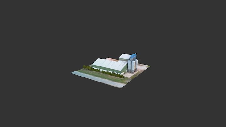 Takarmánykeverő üzem 3D Model