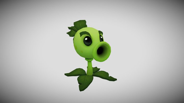 Plants Vs. Zombies 3 (Pre- Alpha) - Peashooter 3D Model