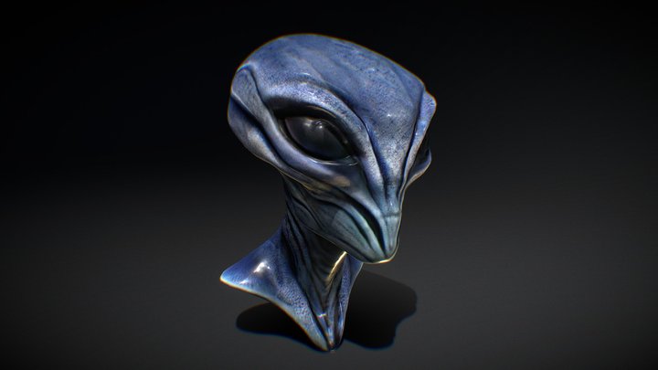 Alien head zero 3D Model