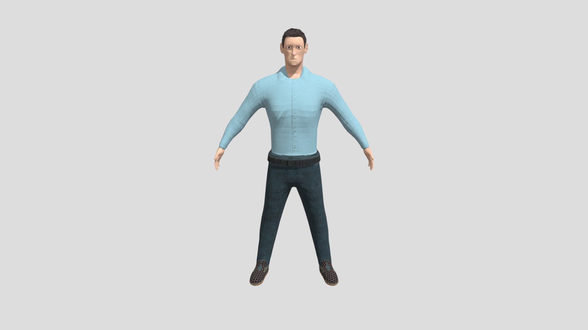 Hugh Jackman Low Poly