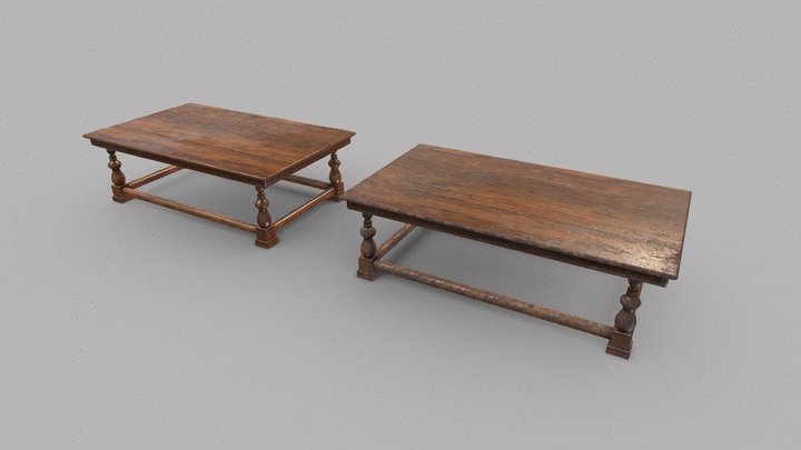 Victorian tables v2 3D Model
