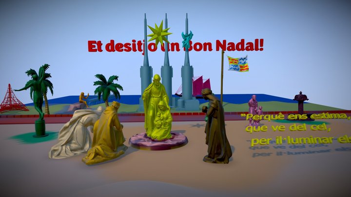 Bon Nadal!... des de Badalona 3D Model