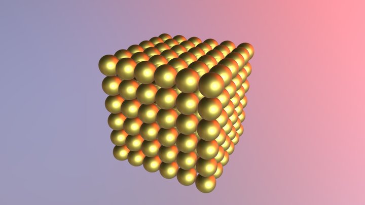Golden Neocube 3D Model