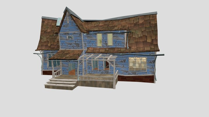 HN Showcase - Neighbor's House RECREATION 3D Model