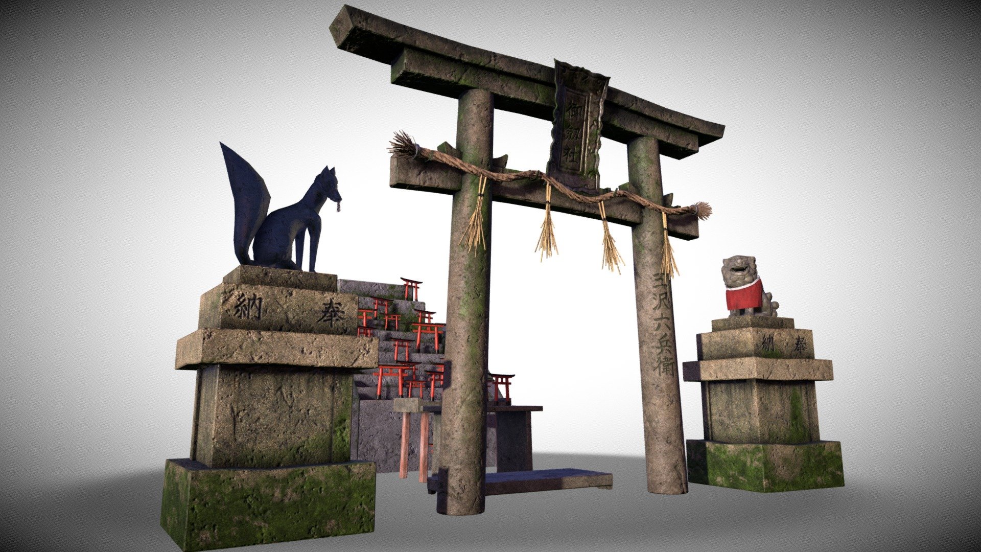 UE4 Mitsurugisha Props - Fushimi Inari (Part1)