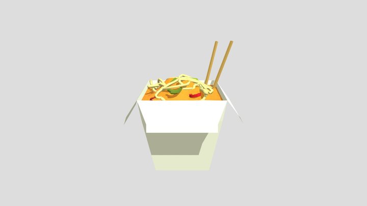 Noodlebox - midpoly 3D Model