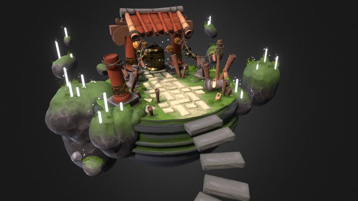Temple 3D Model