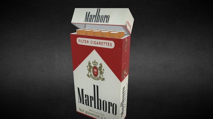 Marlboro Cigarette – Modello 3D gratuito STL