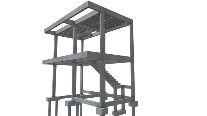 Projeto Estrutural - Escritório - 70 m² 3D Model