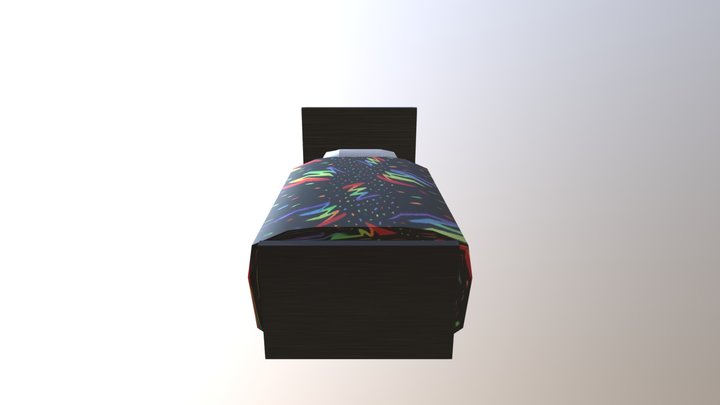 90s Bed 3D Model
