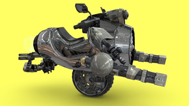 Bike Sci-Fi 3D Model