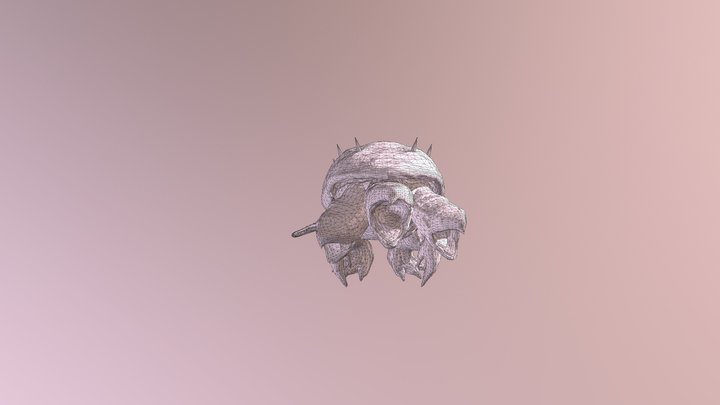 Swamp Dragon Low Poly 3D Model