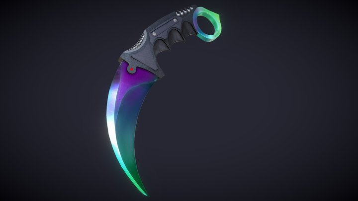 Raimbow Karambit 3D Model