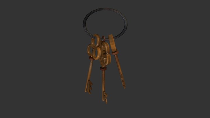 Medieval Key 3D Model