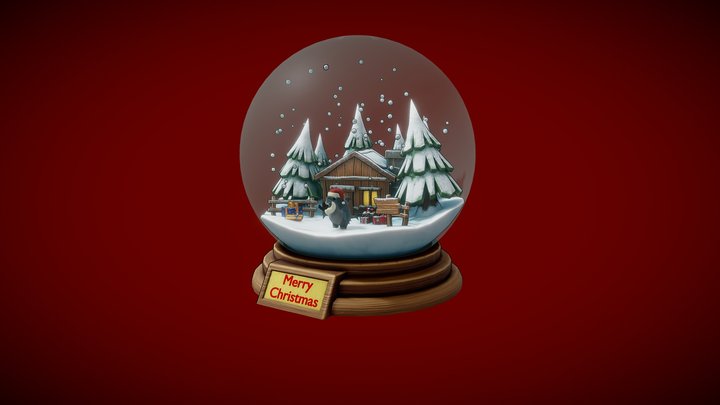 Shark Santa 3D Model