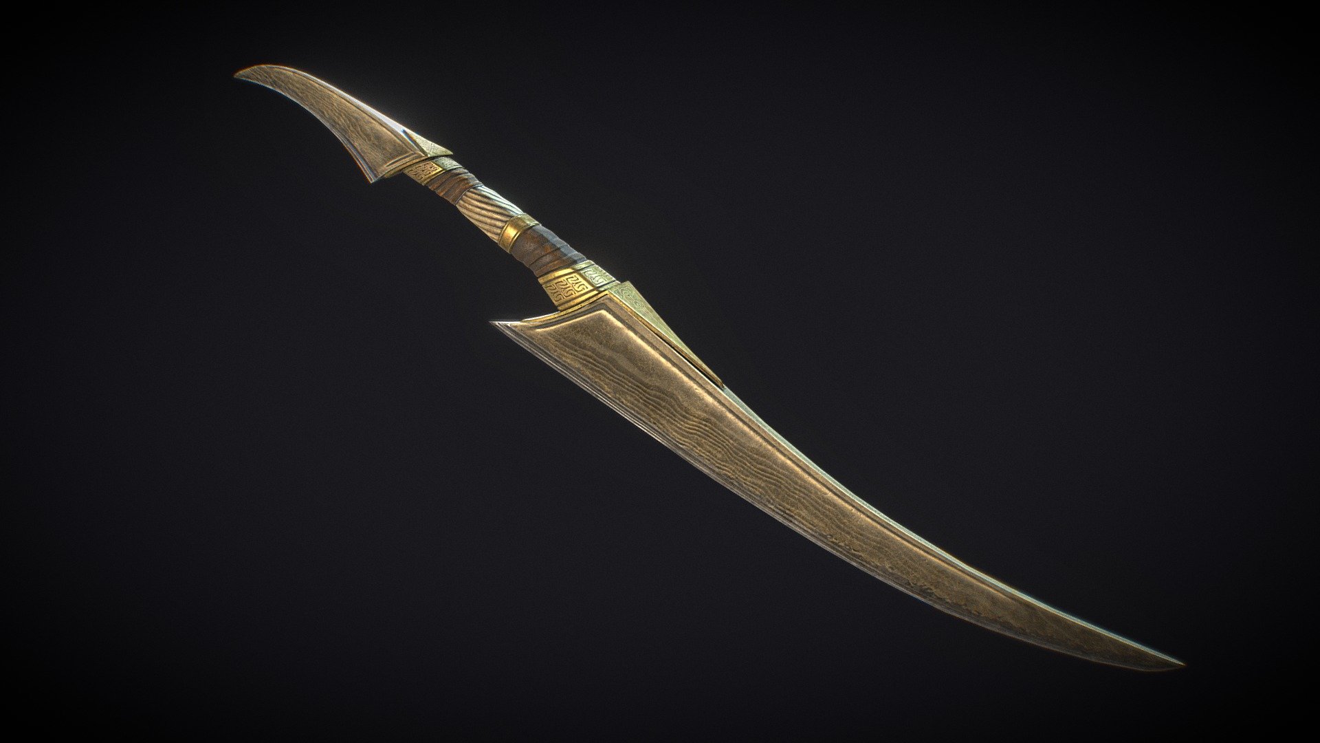 Fantasy dagger - Download Free 3D model by tomhotovy [b1cdadd] - Sketchfab