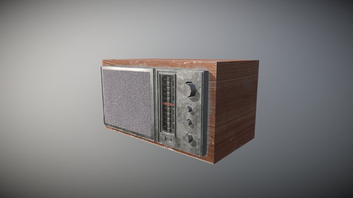 Radio_1970s 3D Model