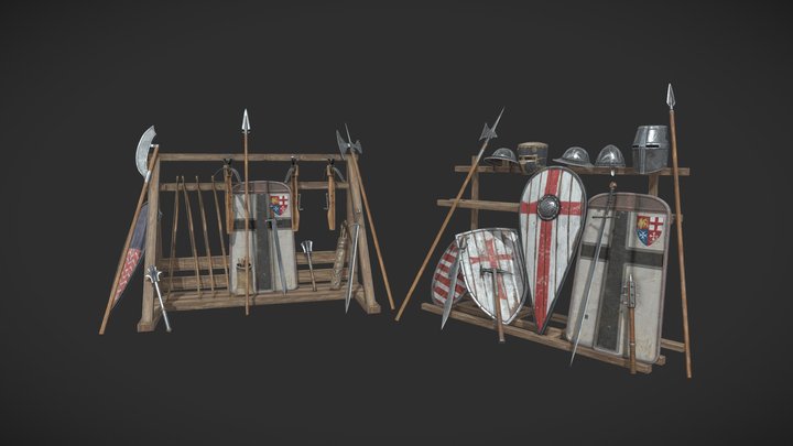 Crusader_Weapons 3D Model