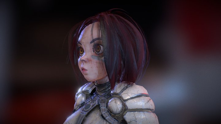 GALLY Zalem warrior suit 3D Model