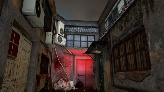 The Macabre Alleyway 3D Model