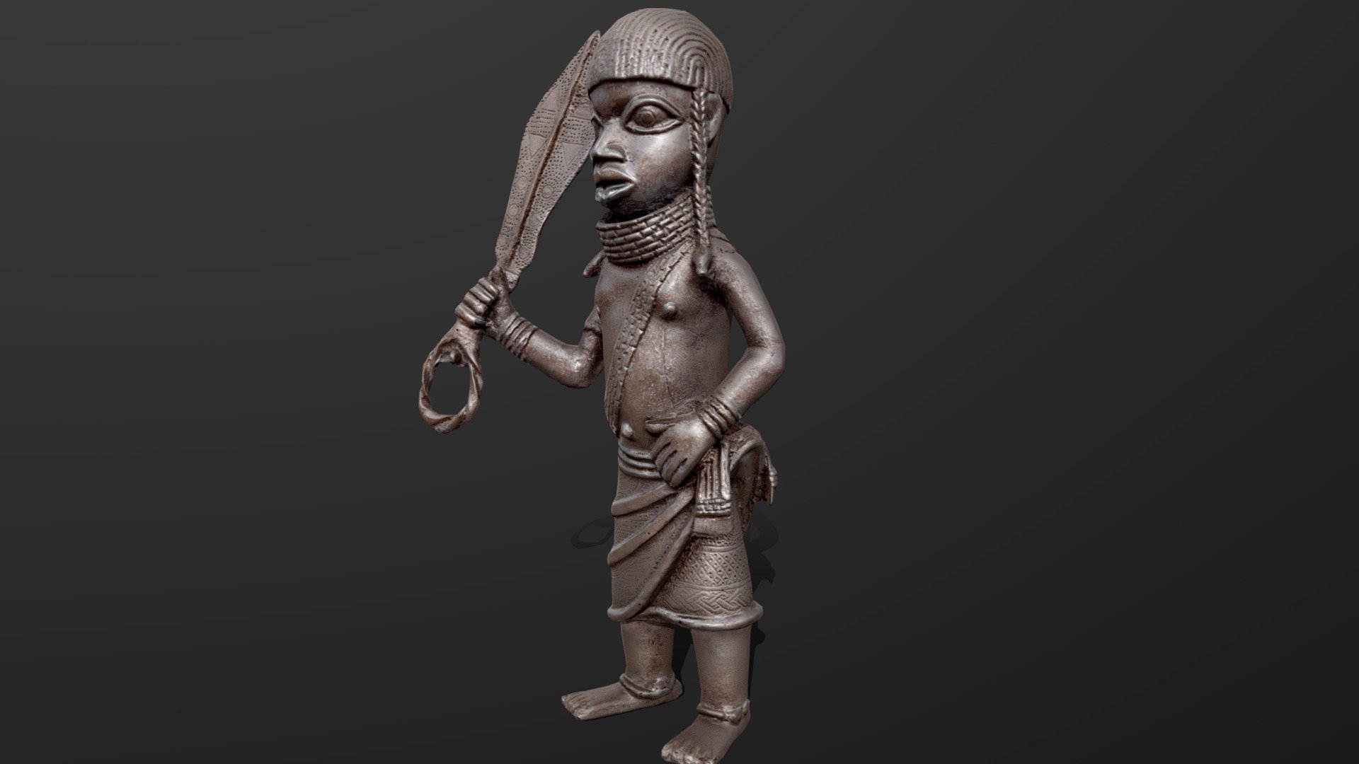 Benin Warrior - Ezomo - Buy Royalty Free 3D model by AfroArt Studios ...