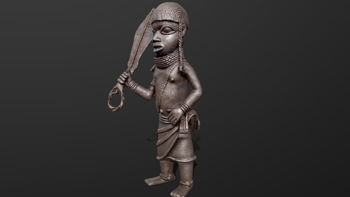 Benin Warrior - Ezomo 3D Model
