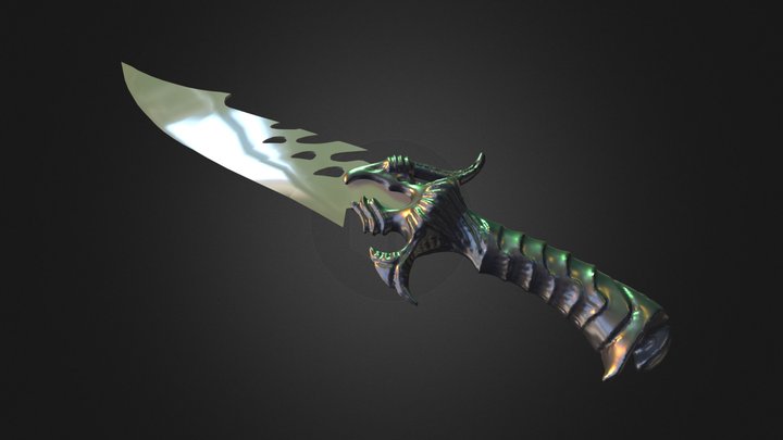 Fantasy Knife 3D Model