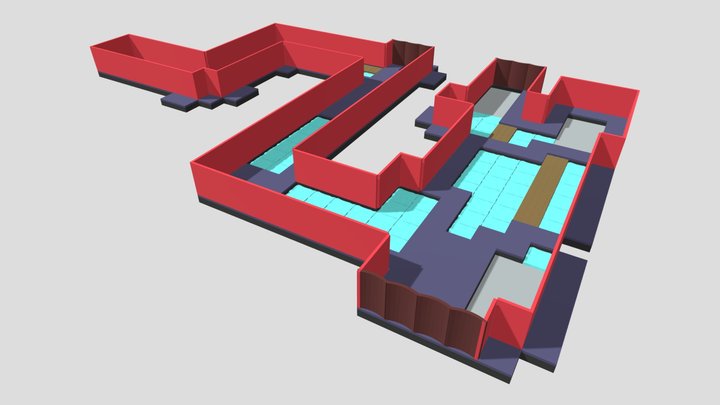 Unity Level Kitbash 3D Model