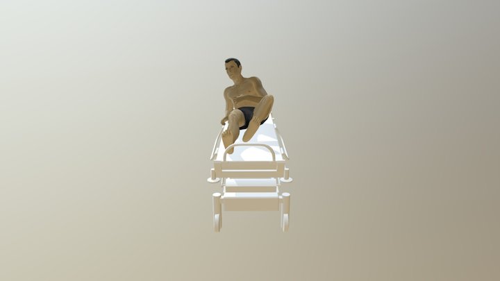 CES Patient in pain 3D Model