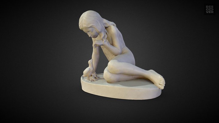 Дівчинка з курчам 3D Model