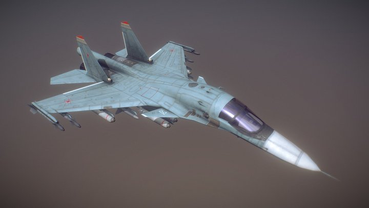 SU-34 3D Model