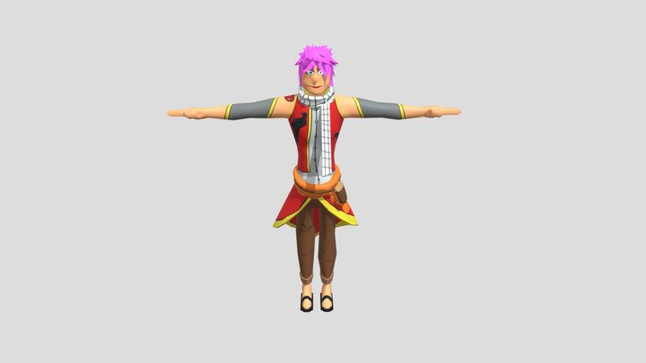 Natsu Dragneel re-design 3D Model