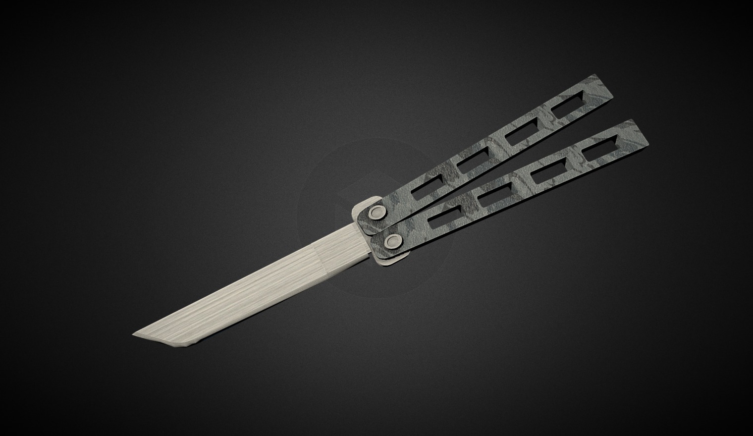 Butterfly Knife 3D model by Nick Richel (nickrichel) [b1d893b