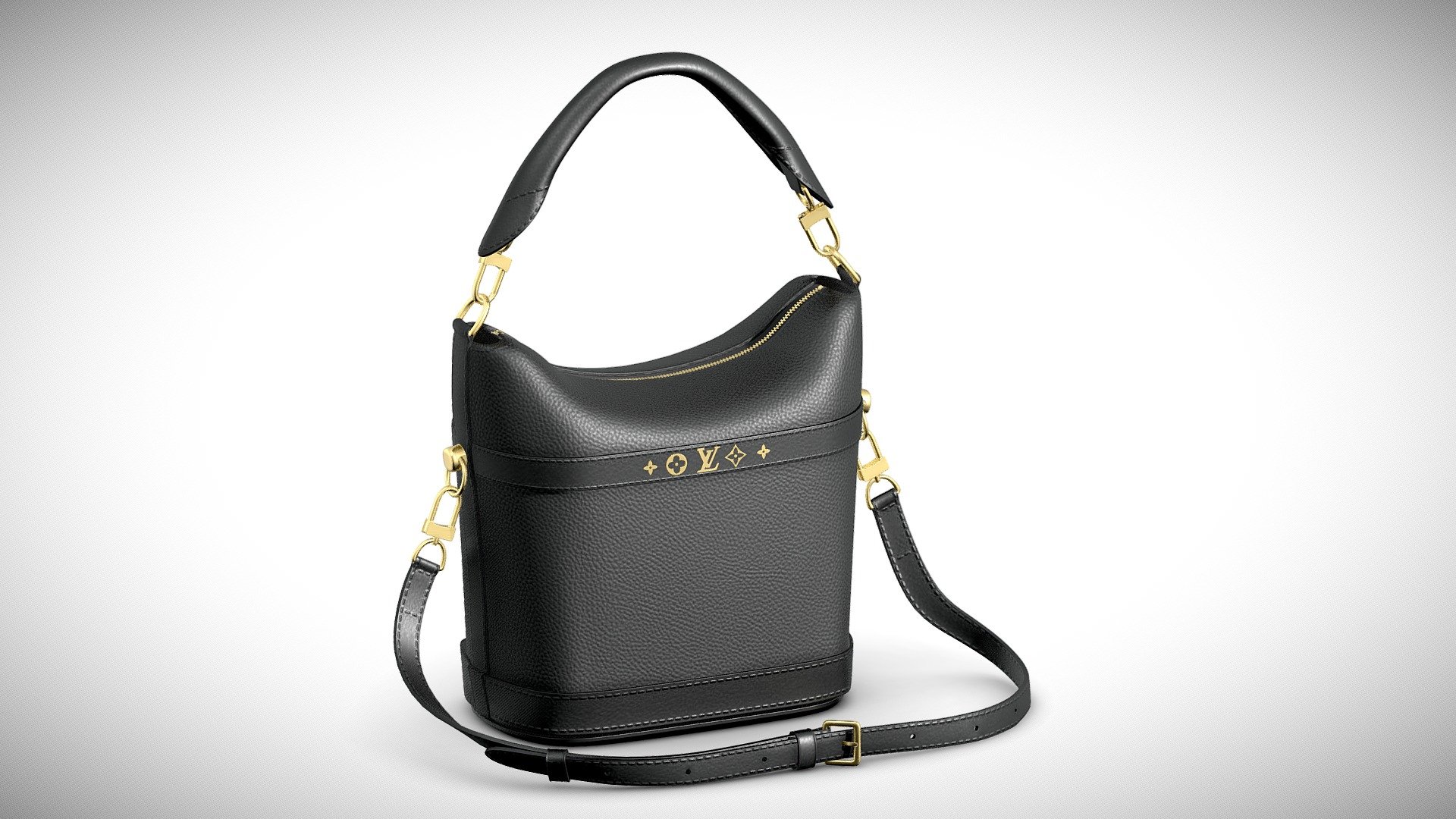 Louis Vuitton Cruiser PM Black - Buy Royalty Free 3D model by