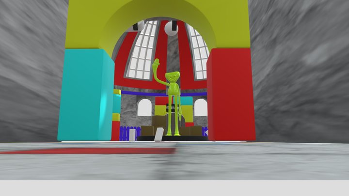 Wuggy Runners Map 3D Model