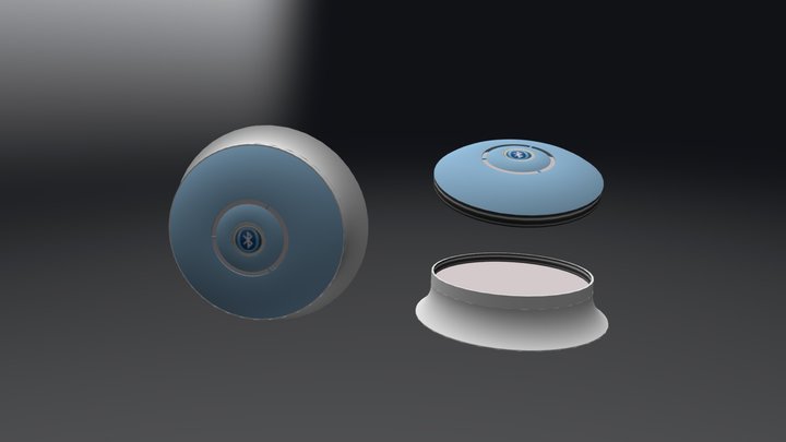 Modular Solar Window Device Bluetooth Speaker A 3D Model