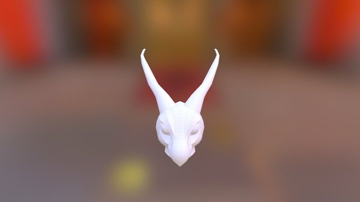Basic Dragon Head 3D Model