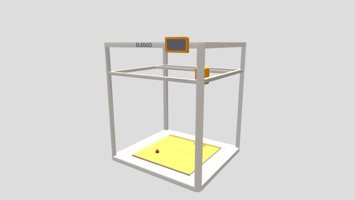 Elegoo OrangeStorm Giga 3D Printer to Scale 3D Model