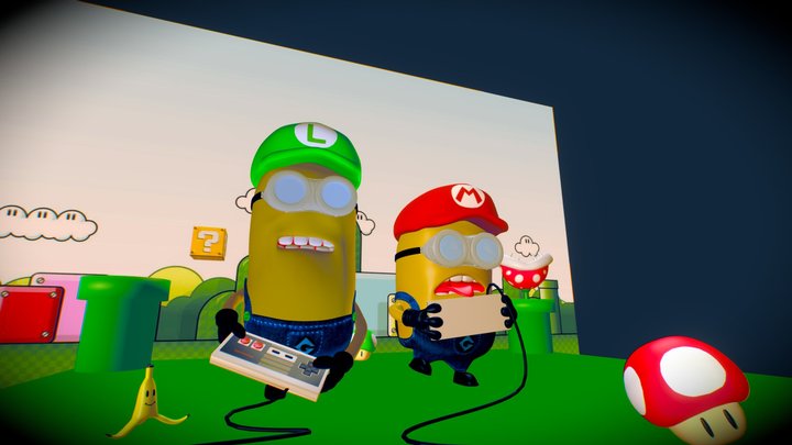 Super Minion Bros 3D Model