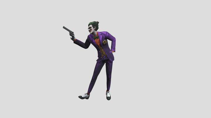 Joker_textured_rigged 3D Model