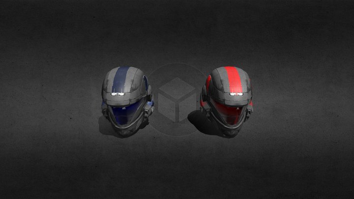ODST Helmets Halo Reach [B&R] 3D Model