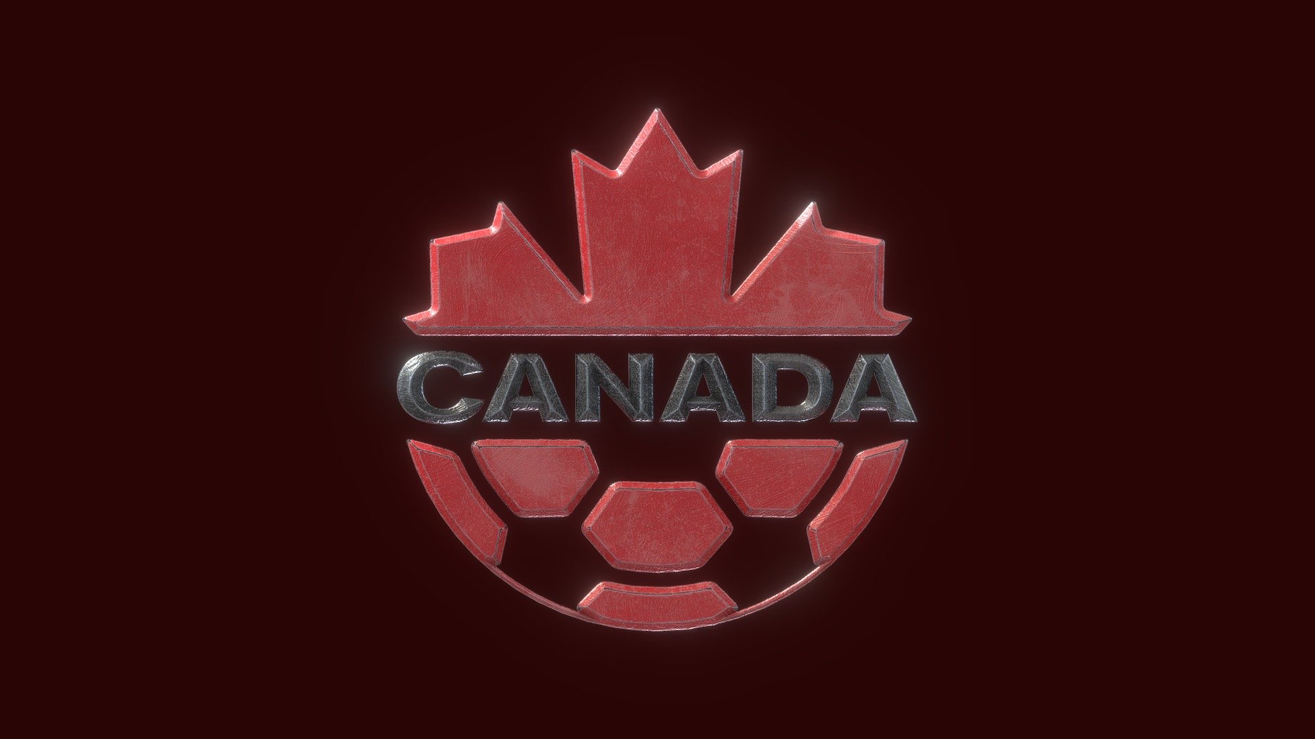 Canada national team – 3D badge - Buy Royalty Free 3D model by ...